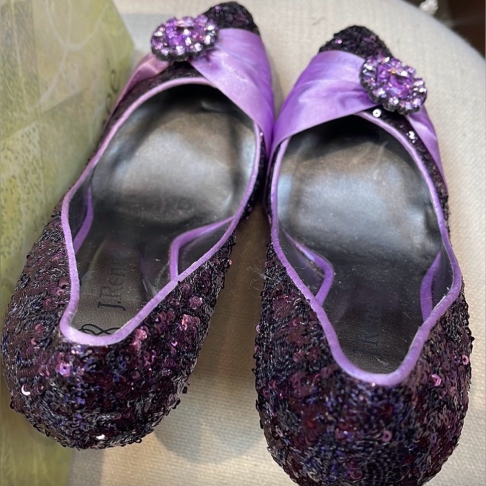 J.Renee Purple Sequin Heels - Picture 3 of 3